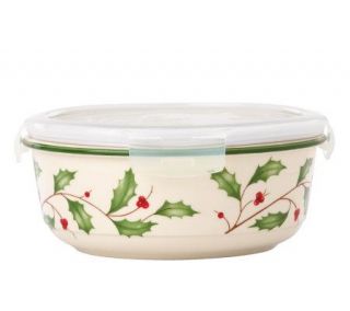 Lenox Holiday Serve & Store with Lock Lid —