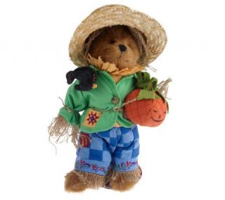 Boyds Bear by Jim Shore 12 Scarecrow Jointed Bear with Stand