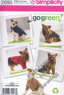 Pattern Pet Costume Small Dog Clothes Coats Shirts New
