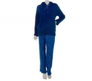 Carole Hochman Animal Mode 3 piece Lounge Pajama Set —