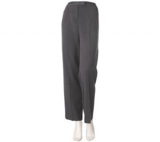 Susan Graver Zip Front Trouser Pants with Pockets —
