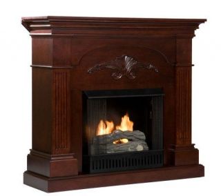 Grand Bruton Mahogany Finish Gel Fuel Fireplace —