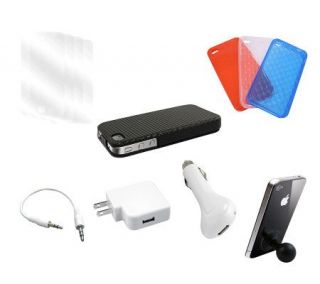 iPhone 4/4S Starter Kit with Cases, Charger —