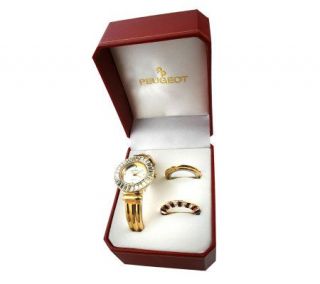 Peugeot Womens 3 Interchangeable Bezel Watch Boxed Gift Set