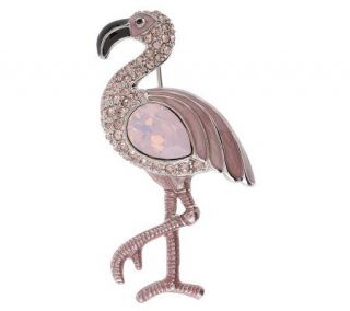 Marie Osmonds Fancy Flamingo Pin —