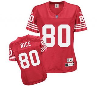 NFL 49ers Jerry Rice Womens Premier ThrowbackTeam Jersey —