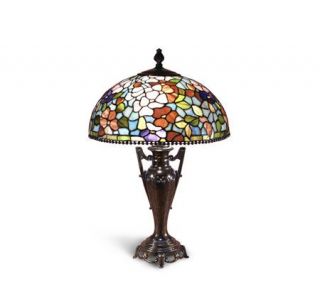 Dale Tiffany Tiffany style Floral Dome Table Lamp —
