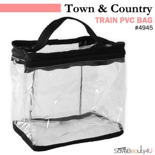 Town & Contry Train PVC Bag Clear Zippered Cosmetic Bag   #4945