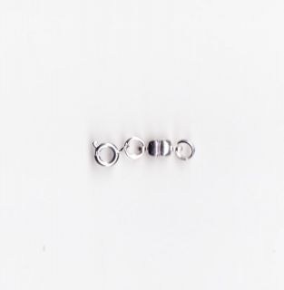 Silver Plated Magnetic Clasp Converters Spring Ring