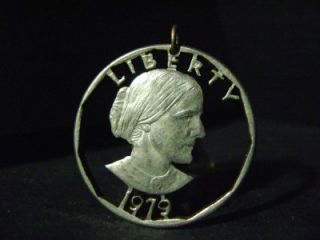 1979 susan b. anthony liberty u.s. mint dollar cut coin / hobo nickel