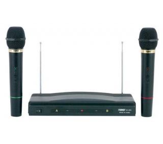 Naxa NAM 984 Professional Dual Wireless Microphone System —