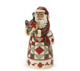 Jim Shore Canadian Santa Figurine —