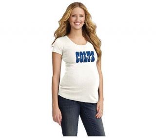 NFL Indianapolis Colts Womens Maternity T Shirt   White —