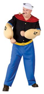 popeye the sailor man plus size adult costume includes sailor shirt
