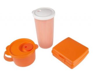 Tupperware Soup and Sandwich Set with Drink Tumbler —