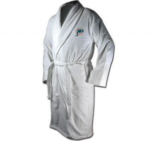 NFL Miami Dolphins Team Logo Embroidered Bath Robe —
