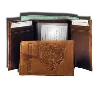 NFL Chicago Bears Embossed Trifold Wallet —
