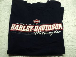  Harley Davidson T Shirt Dark Blue Michaels Harley Cotati Calif
