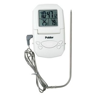 Polder Digital Cooking Timer Thermometer Clock 602 90