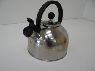Cook N Home 2.5 Quart Stainless Tea Kettle, Silver, NC 00284, Kitchen