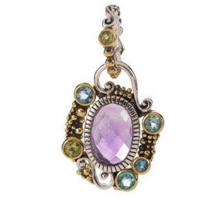 As Is Echo of the Dreamer Zoe Cluster Pendant Sterling/Bronze