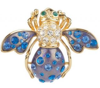 Joan Rivers Cosmic Crystal Bee Pin —