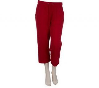 Sport Savvy Essentials French Terry Drawstring Crop Pants   A213053