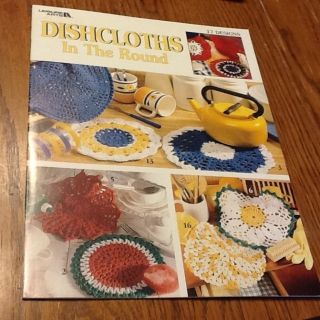 Dishcloths in The Round 17 Crochet Designs Using 100 Cotton Vintage