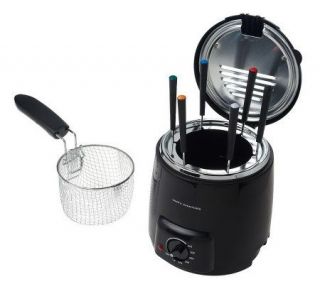 CooksEssentials 1 Quart 840 Watt Snack Fryer & Fondue Pot —
