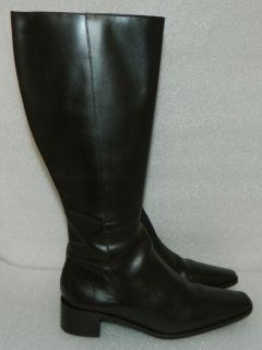 Coup D Etat Studio Size 5 Brown Leather Knee High Square Toe Boots