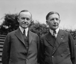 1924 photo Coolidge & Dawes, 7/1/24 Vintage Black & White Photograph