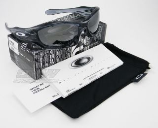 New Oakley Monster Dog Sunglasses Crystal Black w Black Iridium Lens