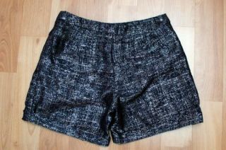 COQUILLE Anthropologie Shorts NWT $98 Sold Out Gold Black Shimmer Cuff