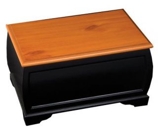Mele & Co. Petra Large Jewelry Box in Cedar and Black —