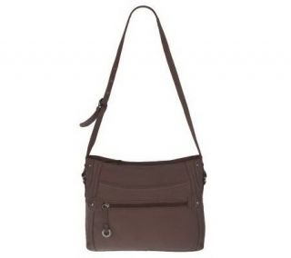 Stone Mountain Deerfield Leather Double Zip Shoulder Bag —