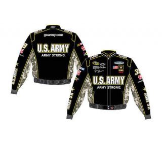 NASCAR Ryan Newman US Army Black Twill UniformJacket —