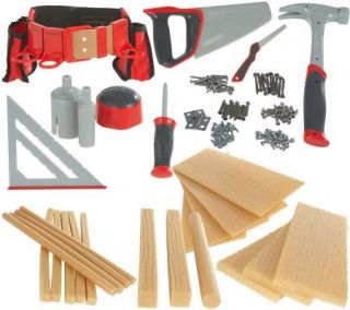 135 Piece Deluxe Tool & Foam Wood ConstructionSet w/Tool Belt