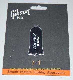 Gibson Truss Rod Cover Custom Les Paul Black 2 Ply Guitar Parts