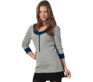 NFL San Diego Chargers Womens Thermal Tunic Top —