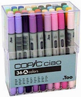 Copic Ciao Markers Set 36A 36 Piece Set Low Price