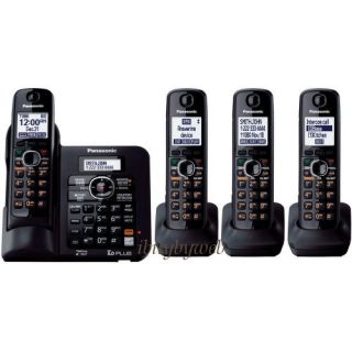 Panasonic KX TG6644B 4 Cordless Phone Talking Caller ID
