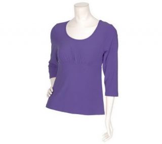 Women with Control by Citiknits Ruched Jersey Top —