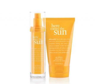 philosophy here comes the sun self tanner duo —