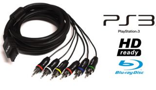 PS3 PlayStation 3 PS2 Hi Def HD Component Cable 1080i
