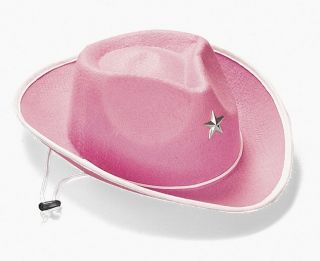 Pink Felt Cowgirl Cowboy Hat Childs Western Party favors Birthday