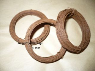   Rusty Rusted Wire 22 Gauge 90 Feet Crafts Craft Supplies Primitive