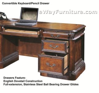Vineyard Executive Desk Home Office Computer Furniture