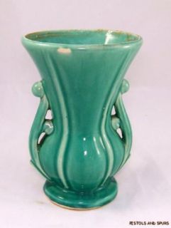 Vintage McCoy Tall Vase MC Coy Art Pottery USA Art Deco