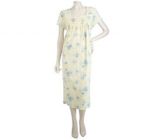 Carole Hochman Cottage Blooms 100% Cotton Jersey 51 inch Gown