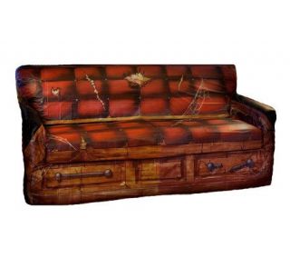 Spooky Scenes Coffin Couch Cover —